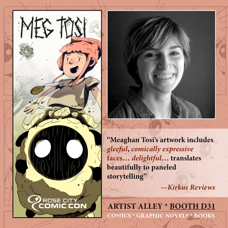 Meet Meaghan Tosi at Rose City Comic Con 2025 Portland Oregon Promo